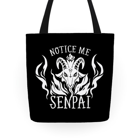 Notice Me Senpai! (Baphomet) Tote