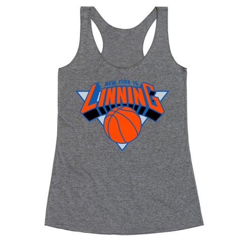 For The Lin blue Racerback Tank Top
