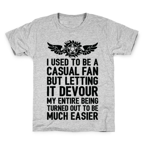 I Used To Be A Casual Fan (Supernatural) Kids T-Shirt