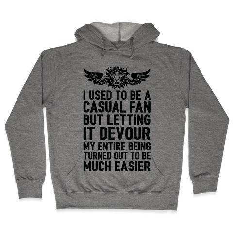 I Used To Be A Casual Fan (Supernatural) Hooded Sweatshirt
