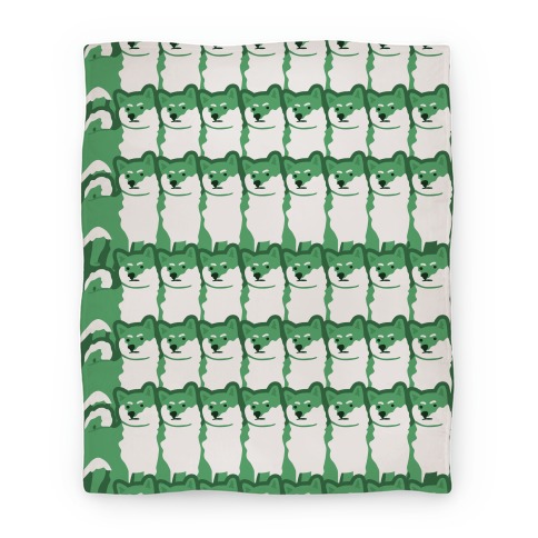 Shiba Green Hue Blanket