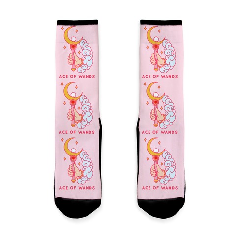 Ace of Wands Crescent Wand Sock