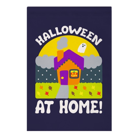 Halloween At Home  Garden Flag