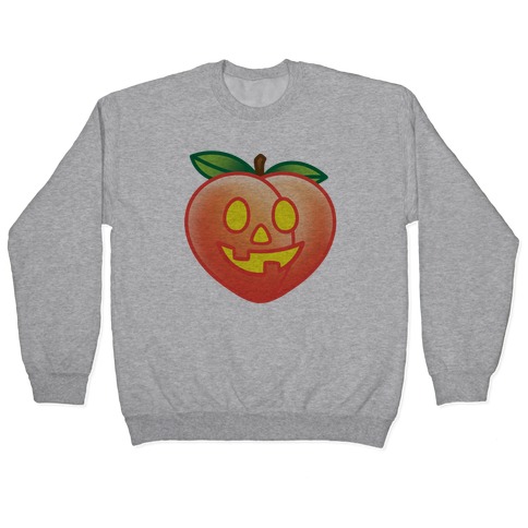 Peach Jack-O-Lantern Pullover