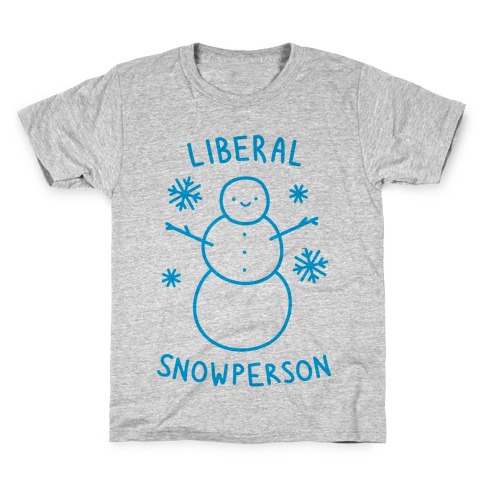 Liberal Snowperson Kids T-Shirt