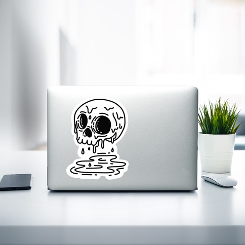 Dripping Skull Stack Journaling Deco Stickers and Die Cut Sticker