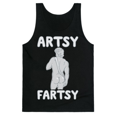 Artsy Fartsy White Print Tank Top