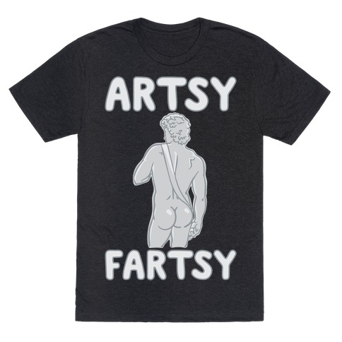 Artsy Fartsy White Print T-Shirt