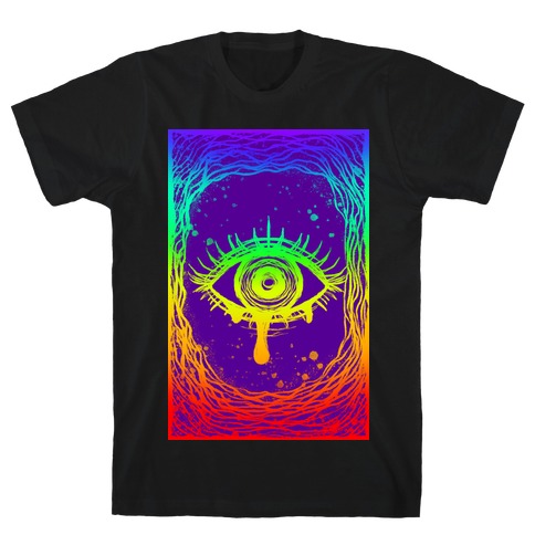 Trippy Eye Rainbow Purple T-Shirt