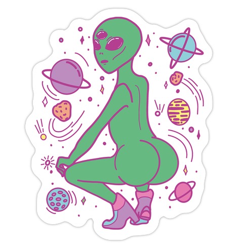 Out of This World Booty Die Cut Sticker