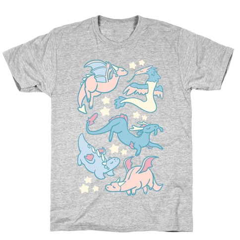 Dreamy Dragon Pattern T-Shirt