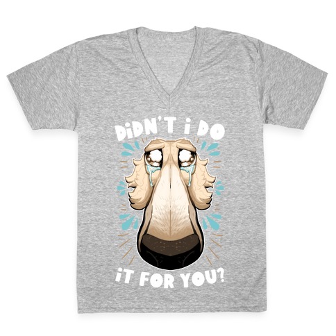 Didn't I Do It For You? V-Neck Tee Shirt