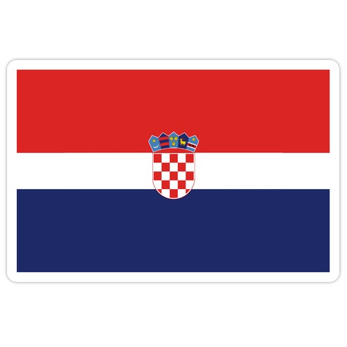Flag Of Croatia Die Cut Sticker