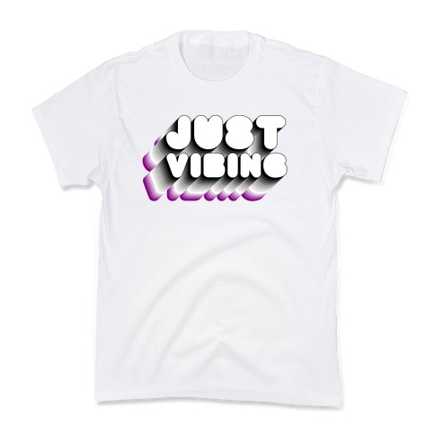 Just Vibing (Ace Pride) Kids T-Shirt