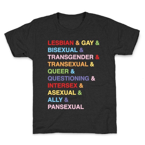 LGBTQIA And Then Some White Print Kids T-Shirt
