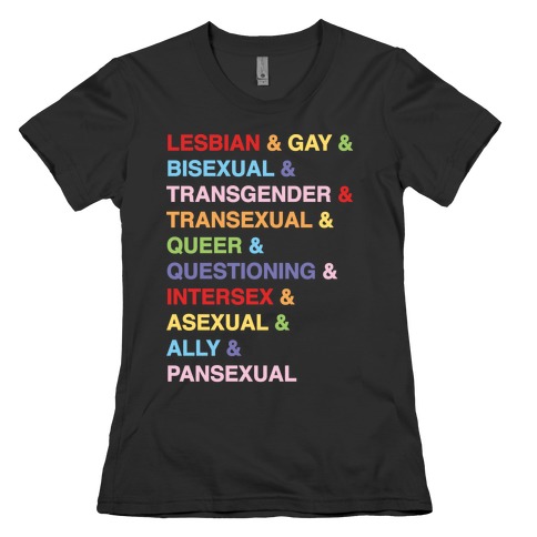 LGBTQIA And Then Some White Print Womens T-Shirt