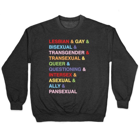 LGBTQIA And Then Some White Print Pullover