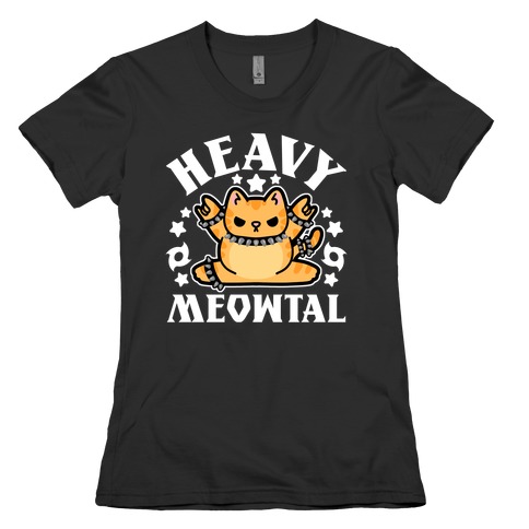 Heavy Meowtal Womens T-Shirt