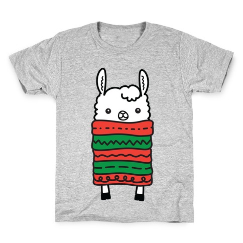 Long Llama Scarf Kids T-Shirt