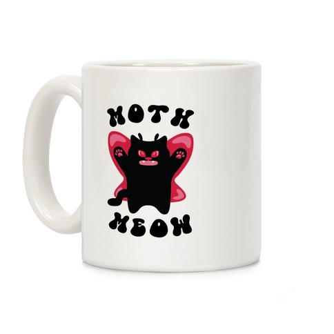 Moth Meow Coffee Mug
