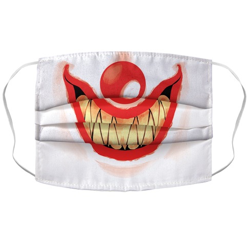Creepy Clown Accordion Face Mask