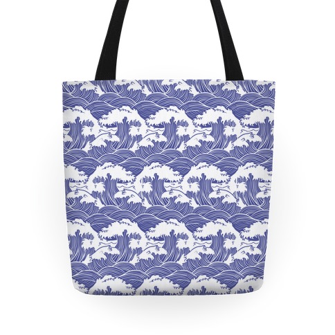 Traditional Japanese Waves Tote