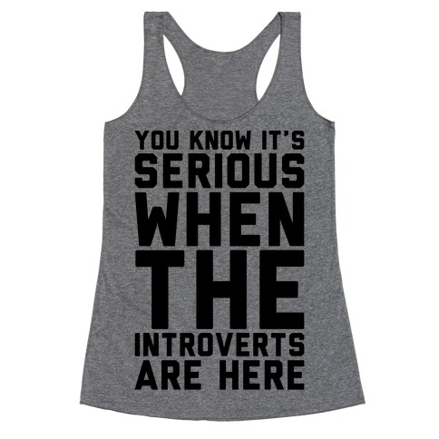 Introvert Protest Racerback Tank Top