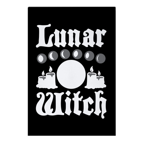 Lunar Witch Garden Flag
