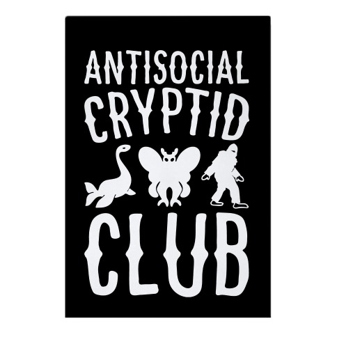 Antisocial Cryptid Club Garden Flag