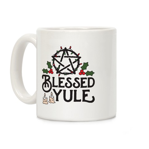 Wishing you a blessed yule' Throw Pillow Cover 18” x 18”