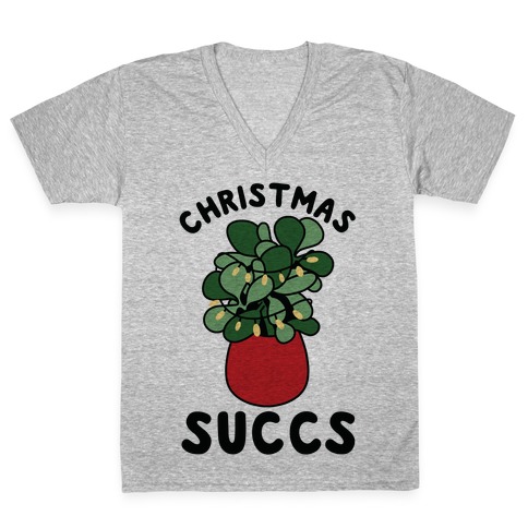 Christmas Succs V-Neck Tee Shirt