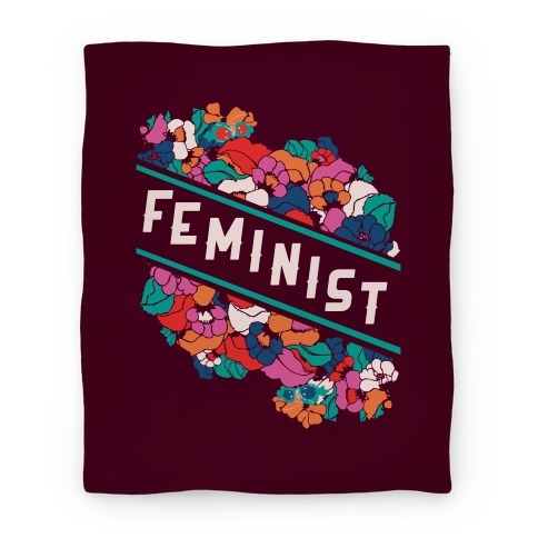 Feminist Floral Blanket