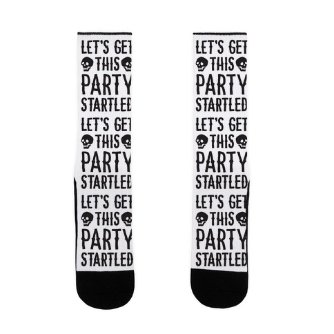 Let's Get This Party Startled Sock