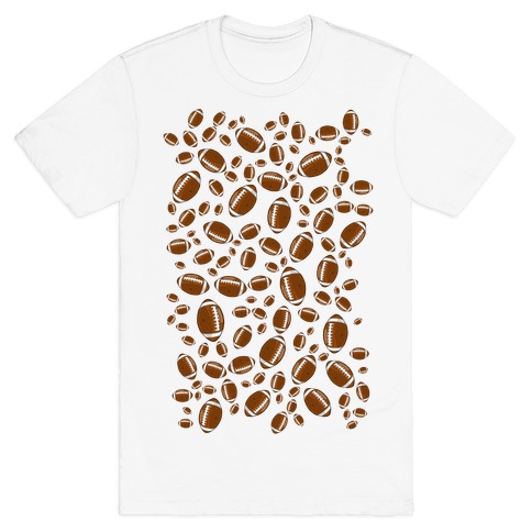 Footballs Pattern T-Shirt
