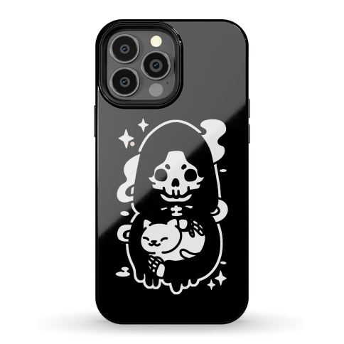 Death and Kitty Phone Case
