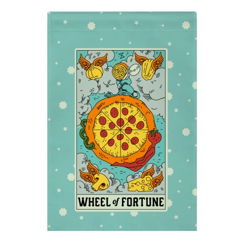 Wheel Of Fortune Pizza Garden Flag