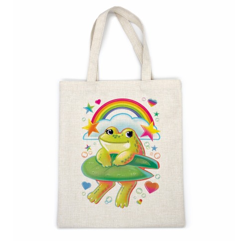 90's Rainbow Frog Casual Tote