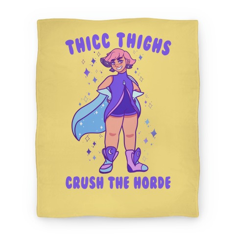 Thicc Thighs Crush The Horde Blanket