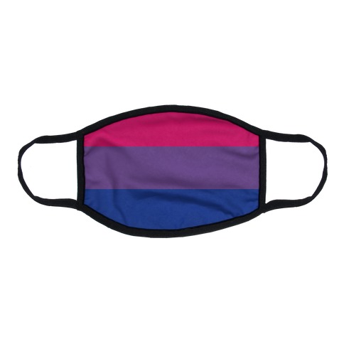 Bi Pride Flag Flat Face Mask
