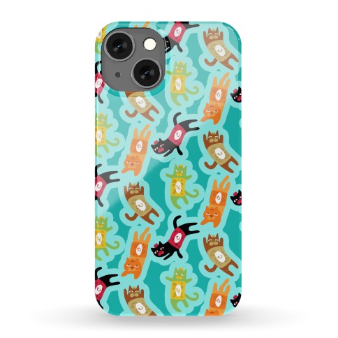 Carbonated Cats Pattern Phone Case
