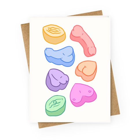 Candy Parts (NSFW Valentine) Greeting Card