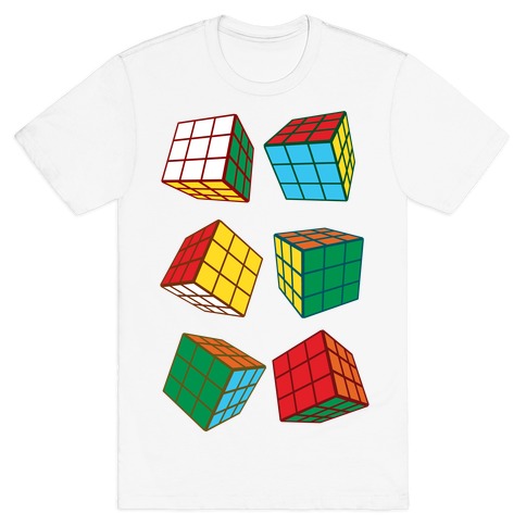 Rubix Cubes Pattern T-Shirt