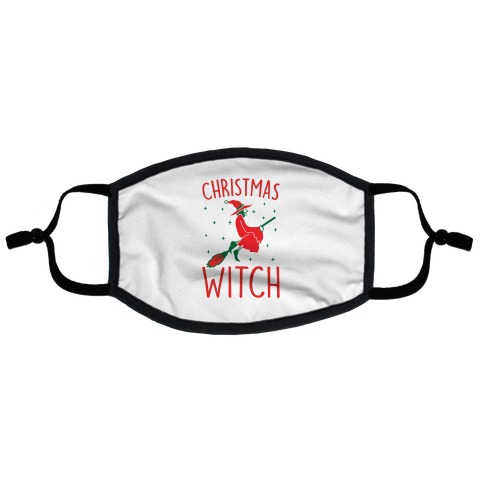 Christmas Witch Flat Face Mask
