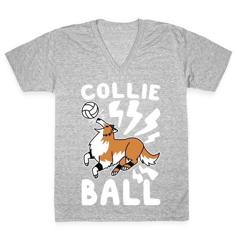 Collie Ball V-Neck Tee Shirt