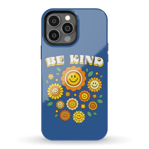 Be Kind Flower Power Smileys Phone Case