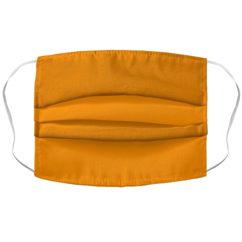 Bright Orange Accordion Face Mask