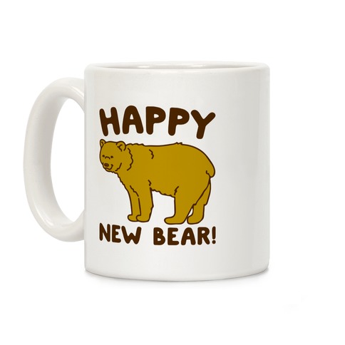 Happy New Bear Coffee Mug