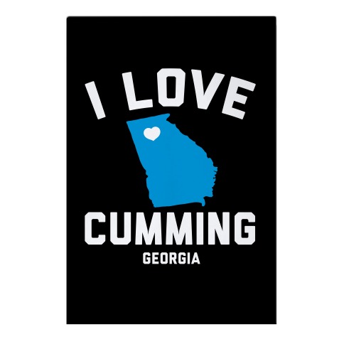 I Love Cumming Georgia Garden Flag