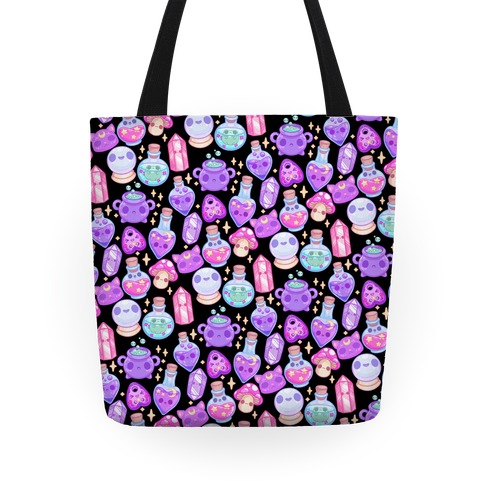 Kawaii Witchy Pattern Tote