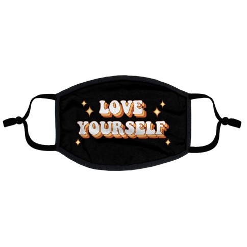 Love Yourself (groovy) Flat Face Mask